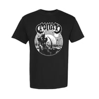 Levitation Hoax Black Comfort Colors T Shirt / White Print