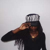 Image 3 of Bogolan cap ZEBRA
