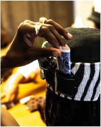 Image 4 of Bogolan cap ZEBRA