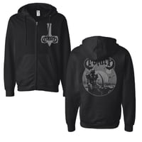 Levitation Hoax Black Zip Up Hoodie