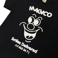 Image 2 of MÁGICO - "Smiles Delivered" T-shirt (Black)