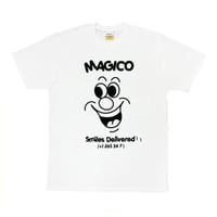 Image 1 of MÁGICO - "Smiles Delivered" T-shirt (White)