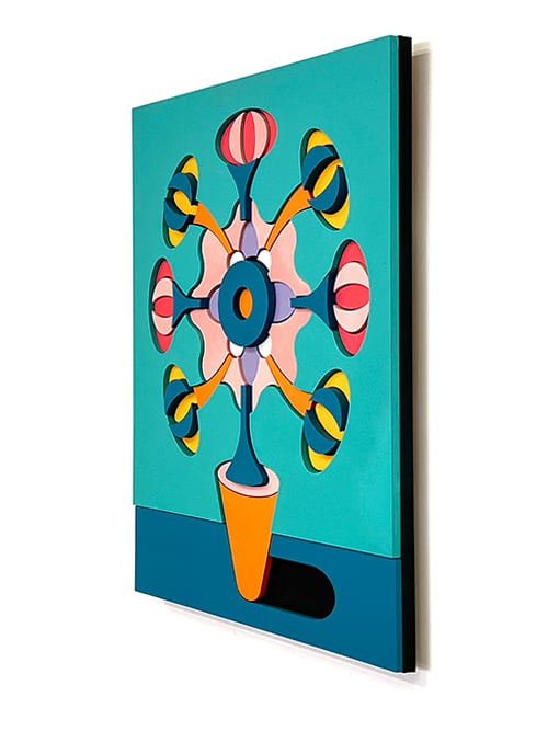 Image of GEOMETRIC FLOWER I - UNIQUE