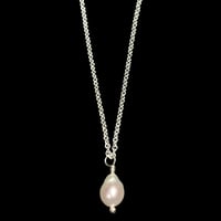 CHAÎNE Necklace Chain Silver with Pearl