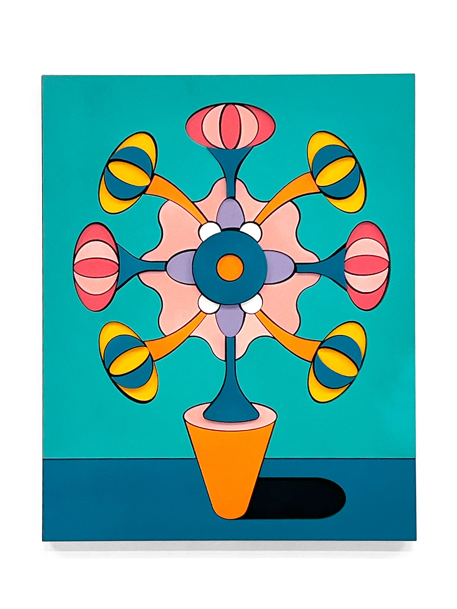 Image of GEOMETRIC FLOWER I - UNIQUE