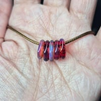 Image 2 of BLUE CARVED LEFTOVERS BEAD SET 1