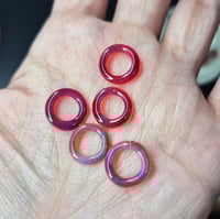 Image 3 of BLUE CARVED LEFTOVERS BEAD SET 1