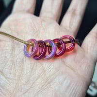 Image 4 of BLUE CARVED LEFTOVERS BEAD SET 1