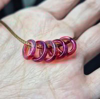 Image 1 of PURPLE CARVED LEFTOVERS BEAD SET 1