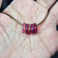 Image 3 of PURPLE CARVED LEFTOVERS BEAD SET 1