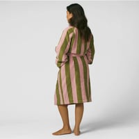 Image 3 of Bathrobe - Green & Pink
