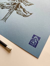 Image 3 of A3 original acrylic tree drawing