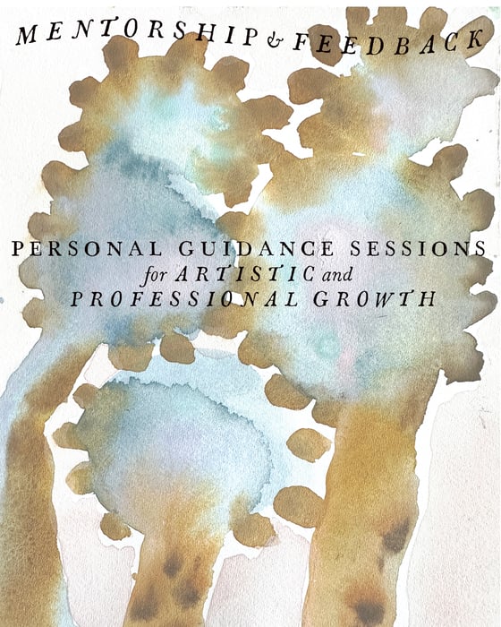 Image of Bookings for Winter & Spring 2026 1:1: Virtual Artist Mentoring, Inspiration and Feedback Sessions 