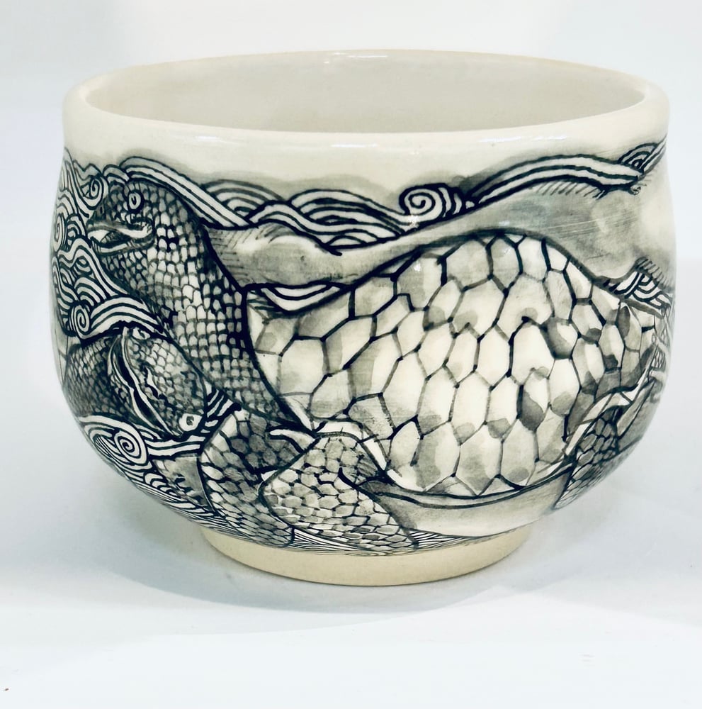 Image of Swimming With Turtles Chawan