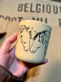 Image 1 of 'Greetings' Horse Mug