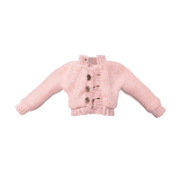 CANDY LIGHT BUTTON PINK SWEATER