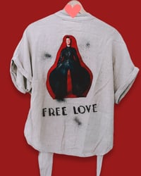 Image 3 of CROPPED VINTAGE TOP ⛧°FREE  ⛧°IBIZA  ⛧°。HEMD ⛧°。