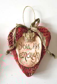 Image 1 of 💖 ‘You are enough’ heart  ✿ Χάρτινη καρδιά 'You are enough'