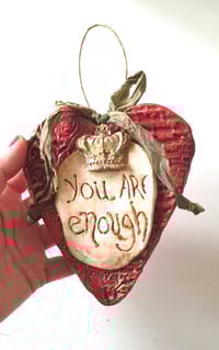 Image 2 of 💖 ‘You are enough’ heart  ✿ Χάρτινη καρδιά 'You are enough'