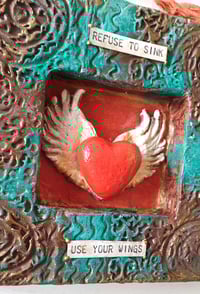 Image 2 of ♥️ ‘Use your wings’ heart  ✿ Χάρτινη καρδιά 'Use your wings'