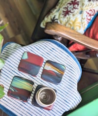 Image 4 of Petrified Wood Glass Coasters