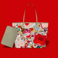 Image 2 of flower neverfull tote bag