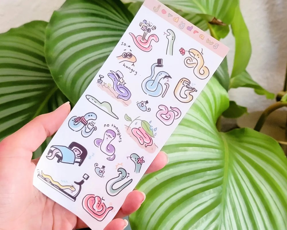 Image of Silly Snakes Sticker Sheet