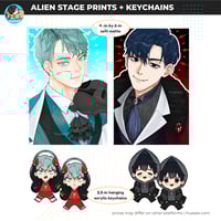 ALNST | Alien Stage ✦ Keychains + Prints