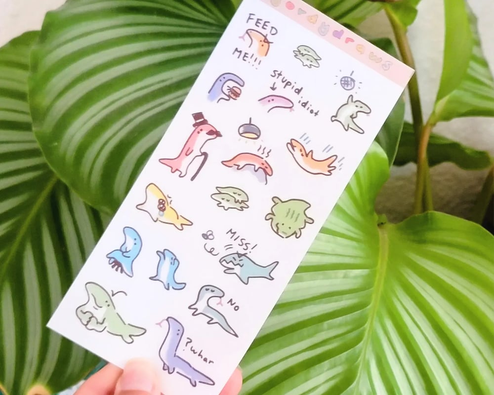 Image of Silly Lizard Sticker Sheet