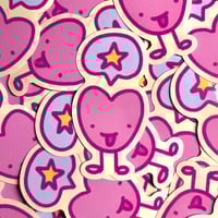 Image 2 of Silly Star and Heart Stickers- Waterproof Vinyl 