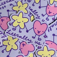 Image 1 of Literally Us- Silly Star and Heart BFF Sticker