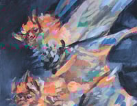 Image 2 of Night Cloud – bats painting