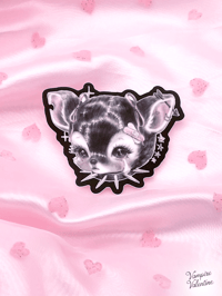 Image 1 of Darling Deer Sticker | Creepy Soft Grunge Fawn Art on Waterproof Vinyl