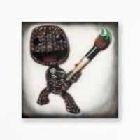 Image 2 of Artist Sackboy Painting