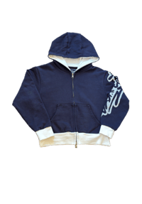 navy zip up hoodie