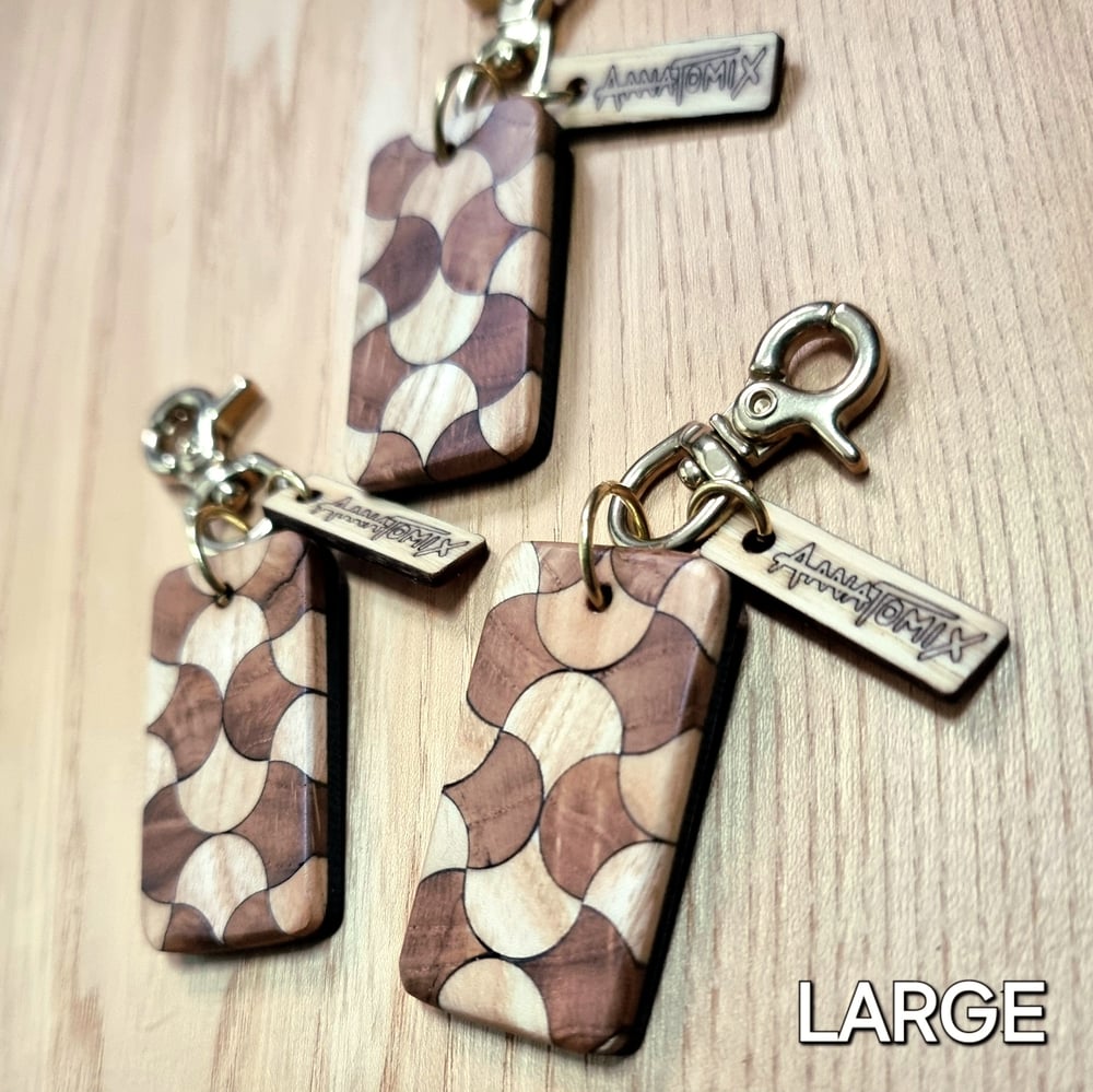 Image of Limited - Fan Tile and Brass Keyring