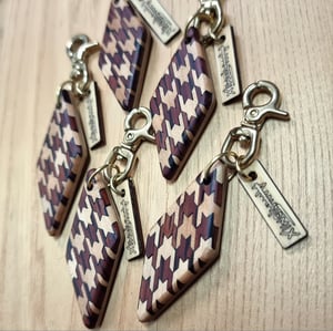 Image of Limited - Houndstooth and Brass Keyring
