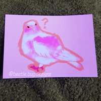 Image 2 of Pink Pigeon Print
