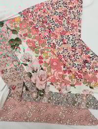 Image 1 of Pink Liberty Cotton Fabric Bunting