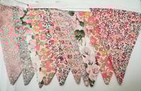Image 3 of Pink Liberty Cotton Fabric Bunting