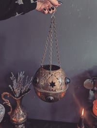 Image 2 of Brass globe lantern 