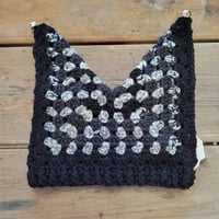 Black Silver Jester Hat with Bells