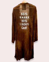 Image 2 of HANDGEFÄRBTER CARDIGAN  ⛧°IBIZA SCREENPRINT ⛧° OVERSIZED ⛧° UNISEX