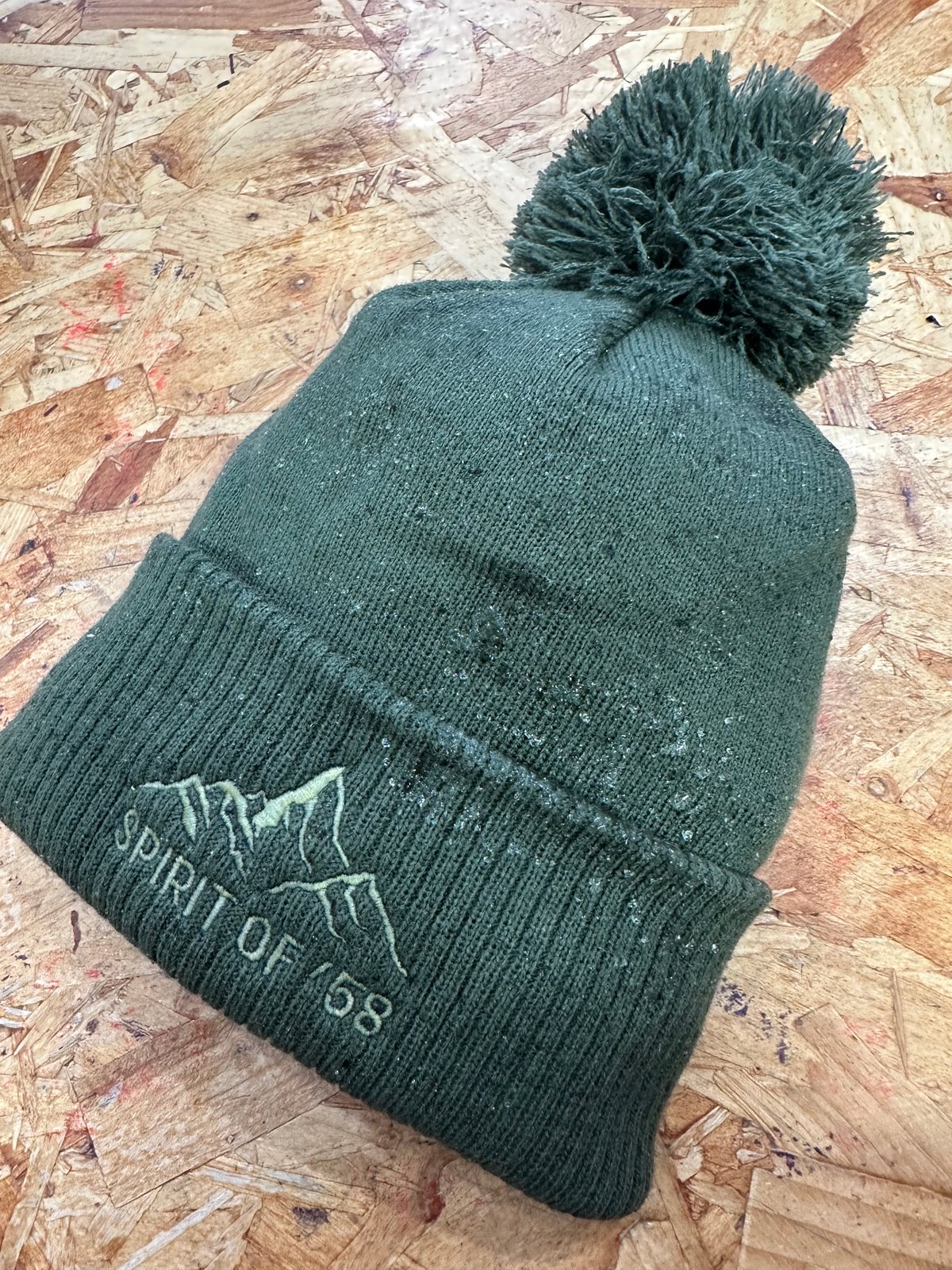 Image of SO58 Water Repellent Thermal Beanie in Olive Green 