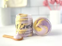 Image 1 of Black Amber Plum & Vanilla Woods Foaming Sugar Scrub 