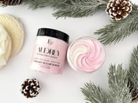 Image 2 of Warm Cashmere & Soft Woods Whipped Soap and Sugar Scrub | Winter Starlet Collection