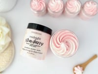 Image 2 of Strawberry Bourbon Whipped Soap & Sugar Scrub 
