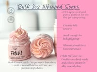 Image 5 of 25 Bulk Whipped Soap Favors: 2oz Vegan Travel Size, Custom Label