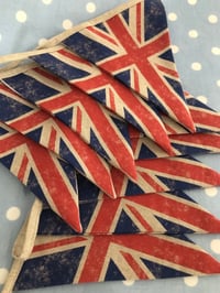 Image 1 of Linen Fabric Union Jack Bunting