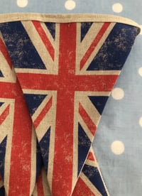 Image 3 of Linen Fabric Union Jack Bunting